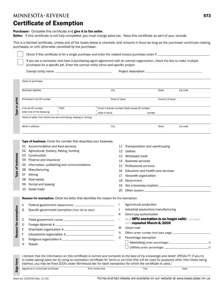 st3 form Preview on Page 1