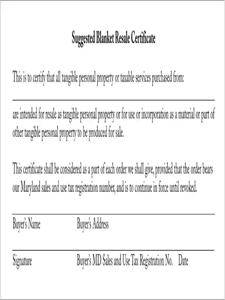 maryland resale certificate Preview on Page 1