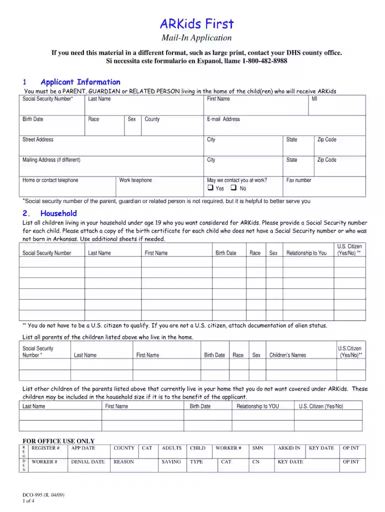 arkids application Preview on Page 1