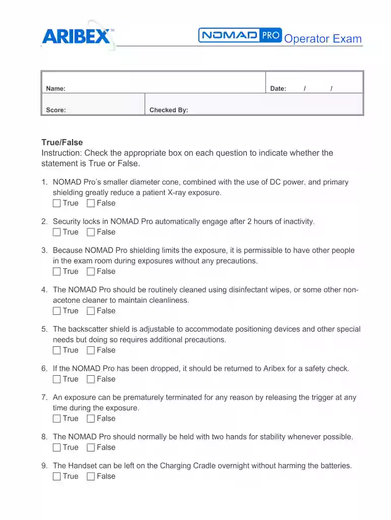 nomad training certificate Preview on Page 1