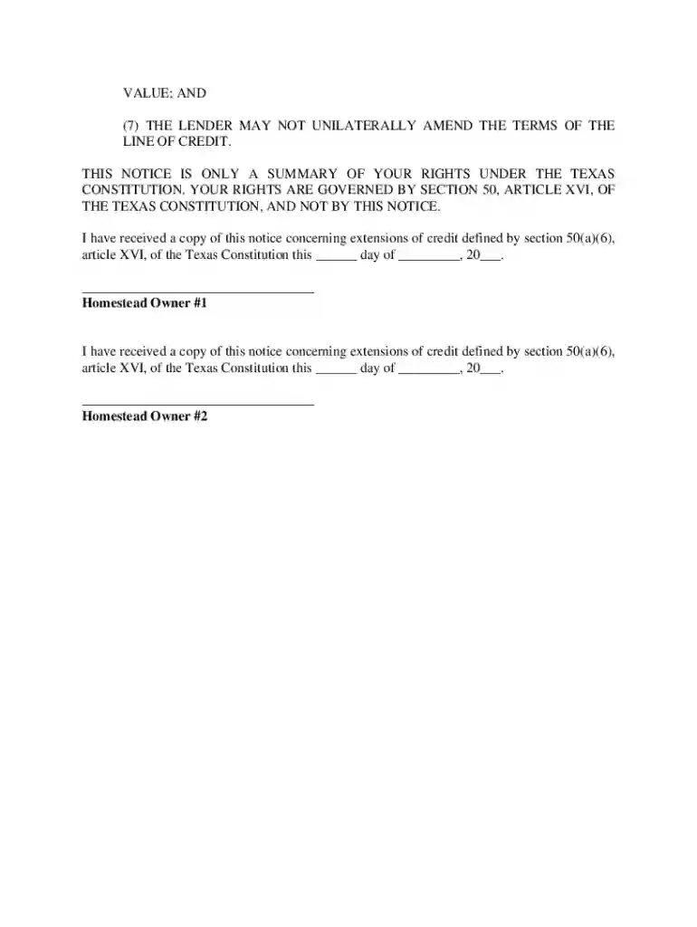 texas 12 day disclosure pdf Preview on Page 1