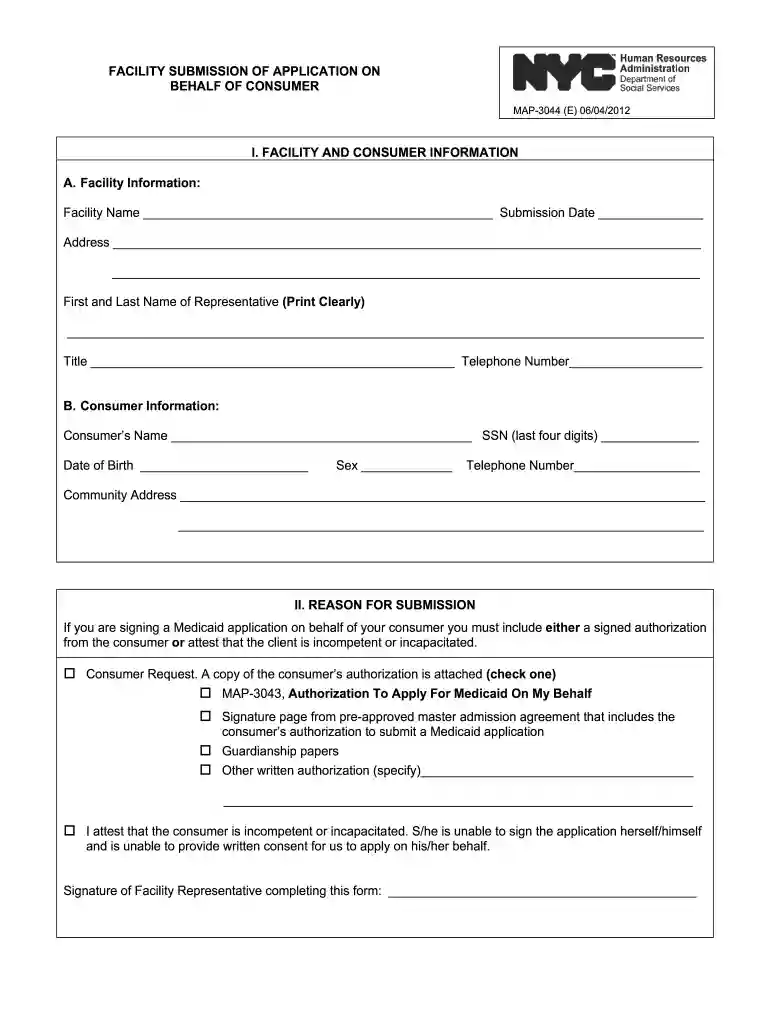 map 3044 form printable Preview on Page 1