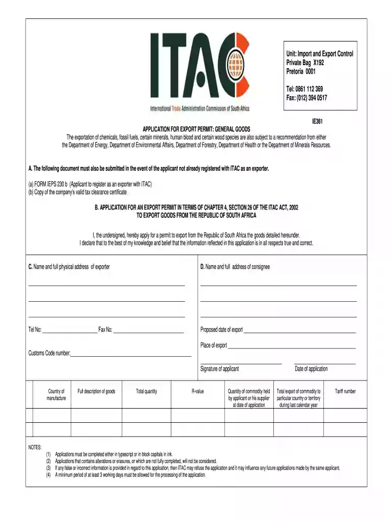 itac full form Preview on Page 1