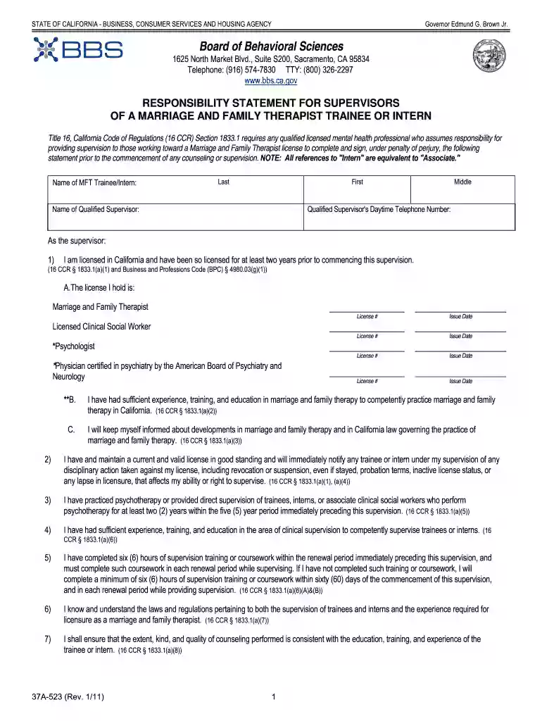 bbs supervision forms Preview on Page 1