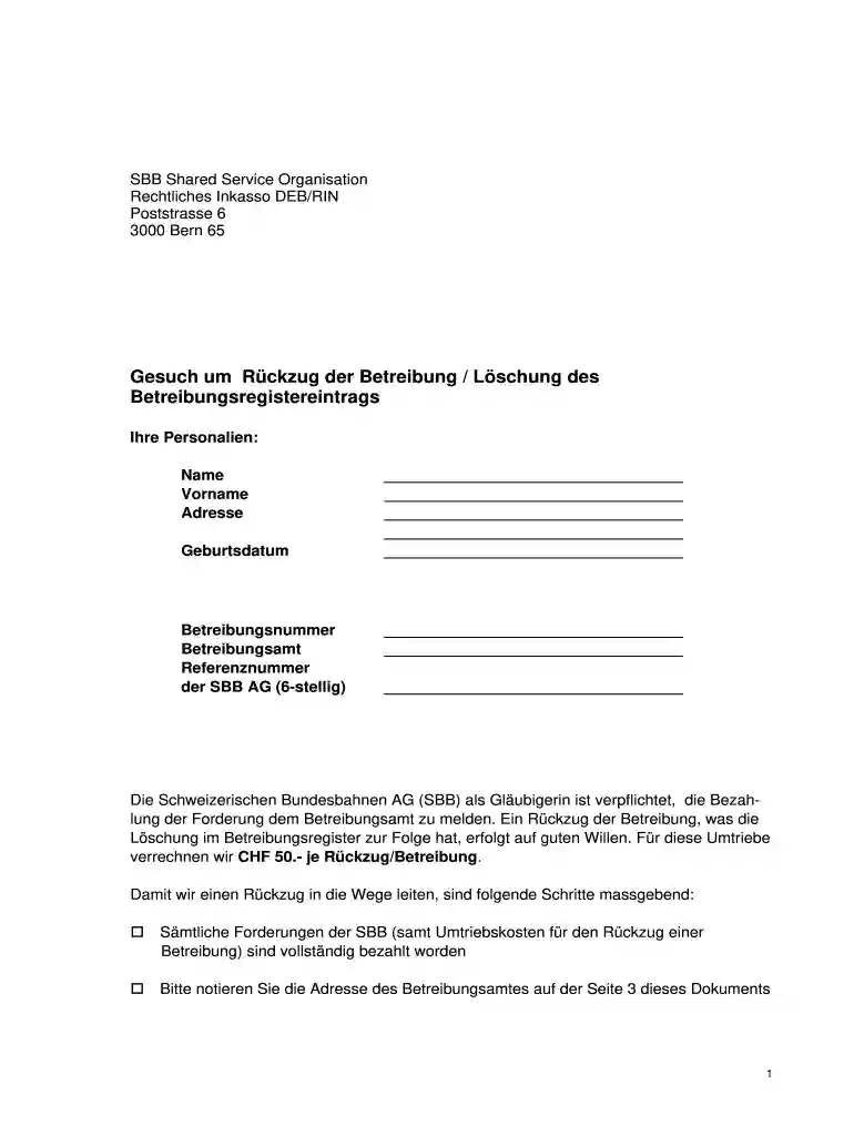 sbb inkasso Preview on Page 1