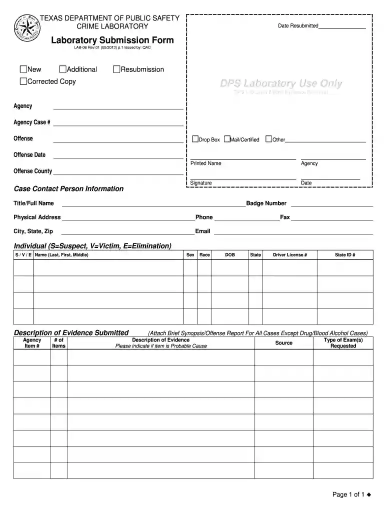 dl 40 form texas Preview on Page 1