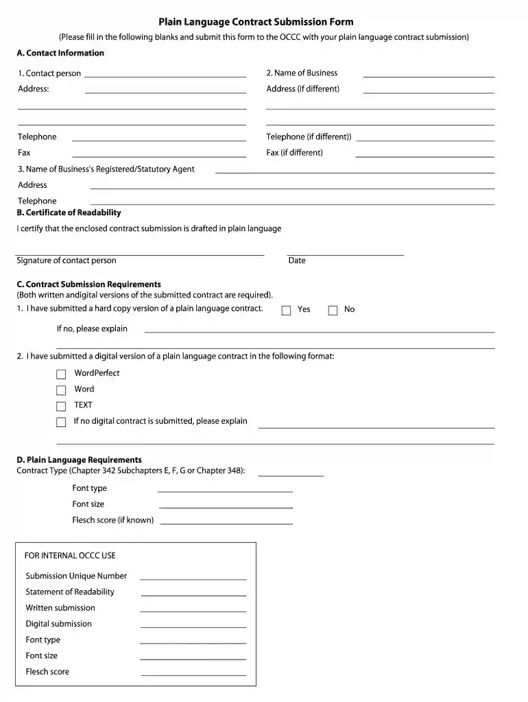 contract of submission Preview on Page 1