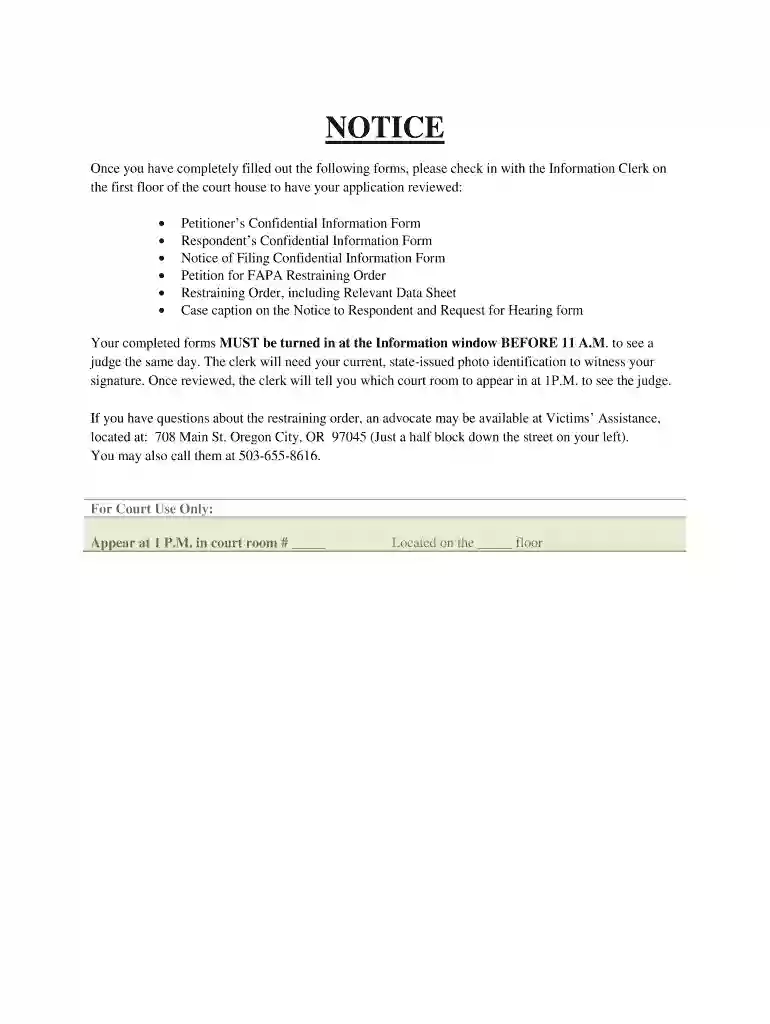 clackamas county restraining order Preview on Page 1