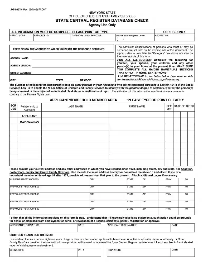 ldss 3370 Preview on Page 1