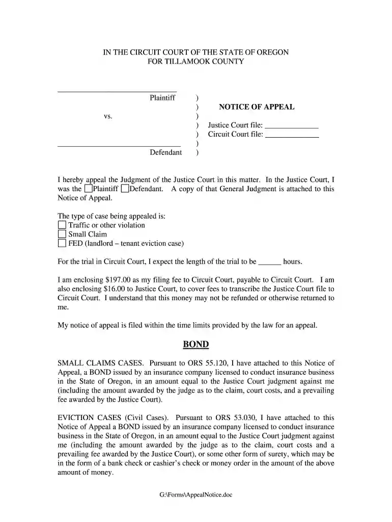 appeal tillamook county court Preview on Page 1