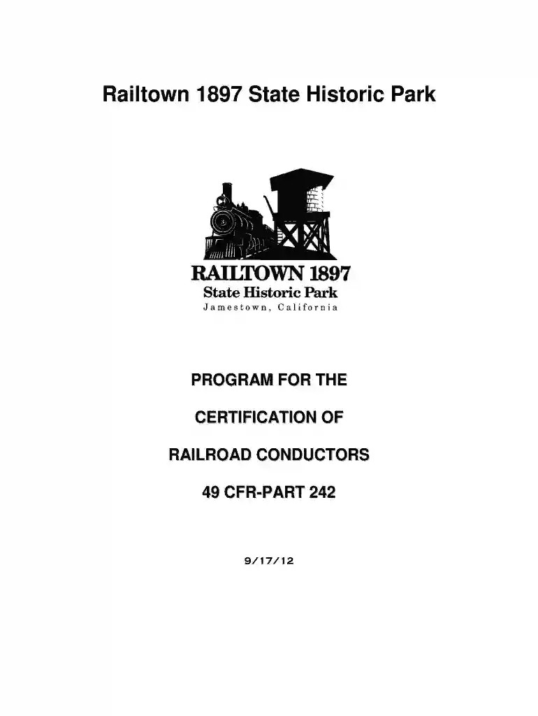 Railtown 1897 State Historic Park - railtown team parks ca Preview on Page 1