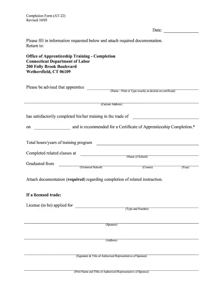 ct apprenticeship completion Preview on Page 1