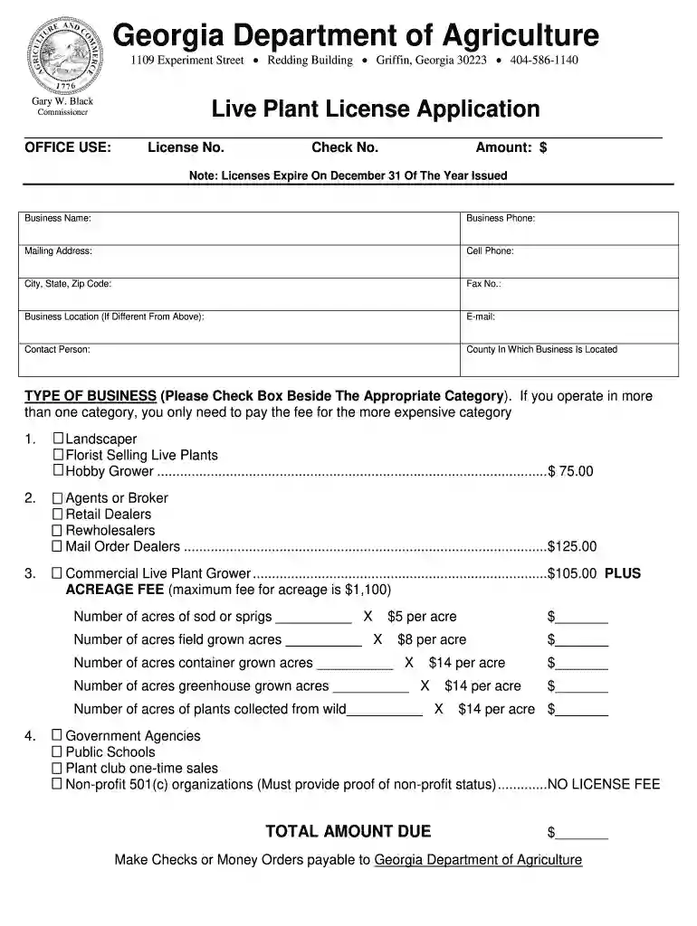 live plant license Preview on Page 1