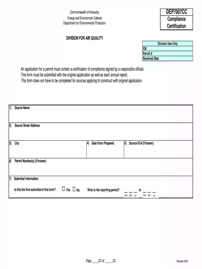 form dep7007cc certification pdf Preview on Page 1