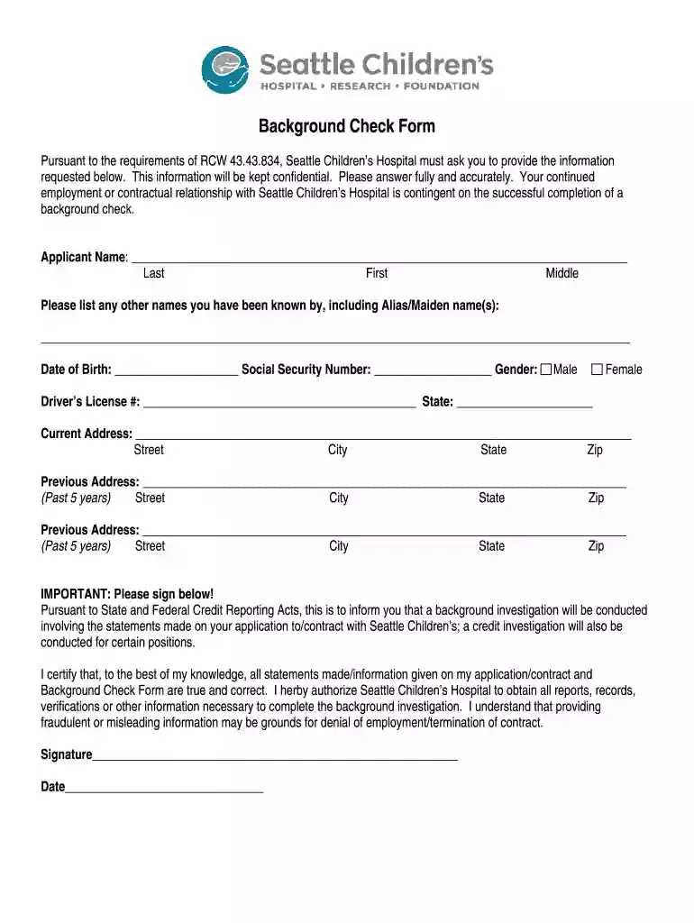 pre employment form template Preview on Page 1