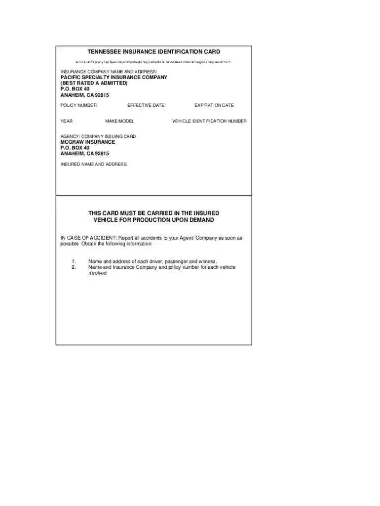 progressive insurance card Preview on Page 1