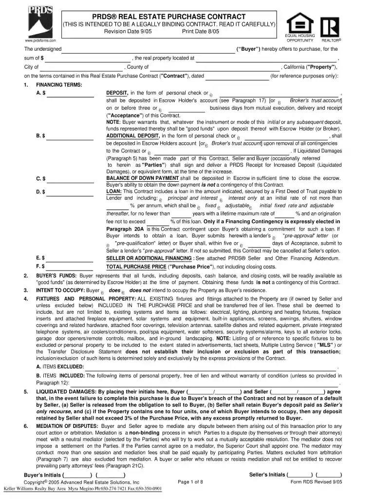 prds forms Preview on Page 1