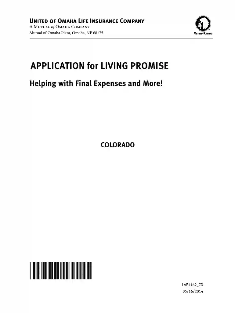 mutual of omaha living promise application Preview on Page 1