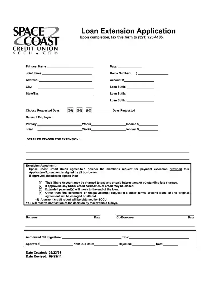 loan extension letter Preview on Page 1