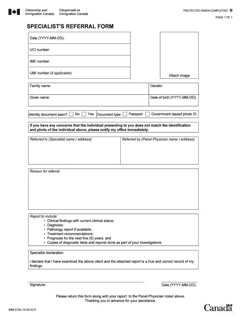 canada visa application form pdf free download Preview on Page 1