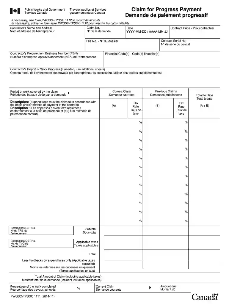 form pwgsc 535 Preview on Page 1