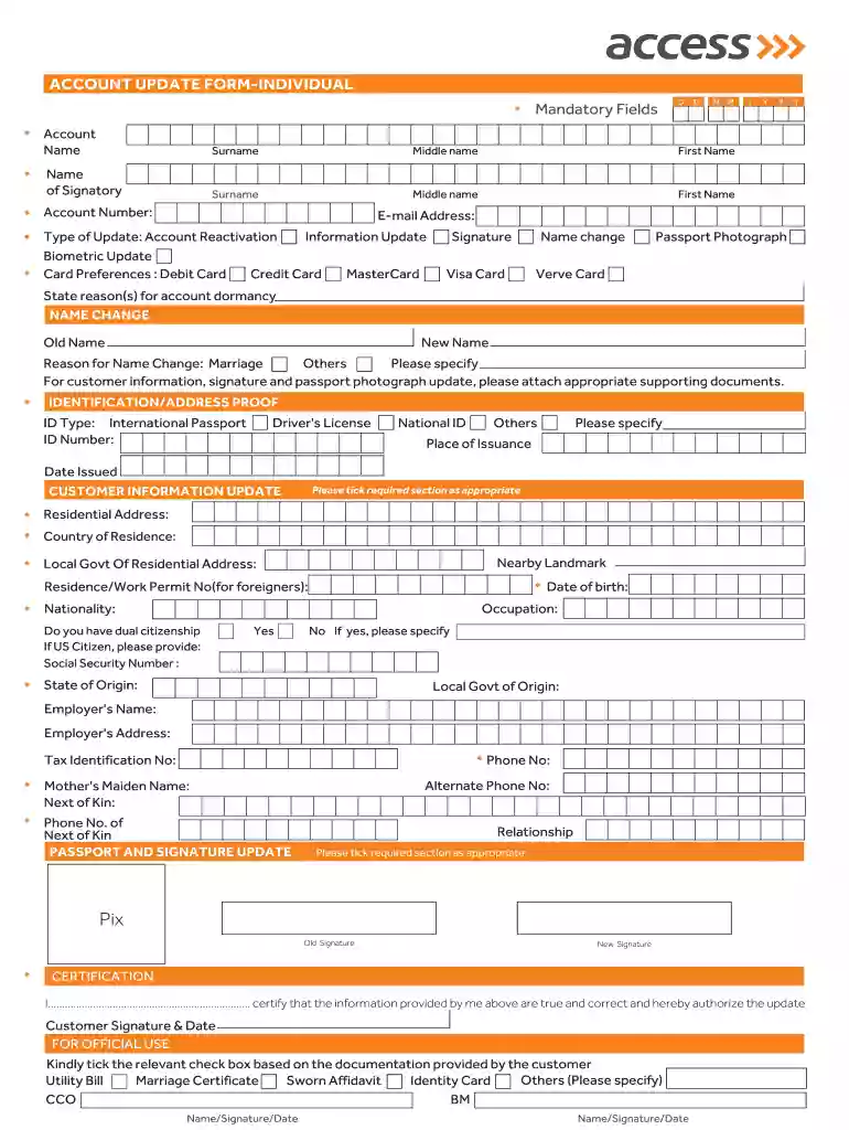 how to open access bank account on mobile phone Preview on Page 1