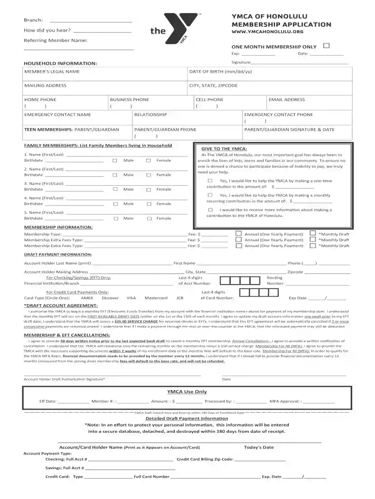 ymca full form Preview on Page 1