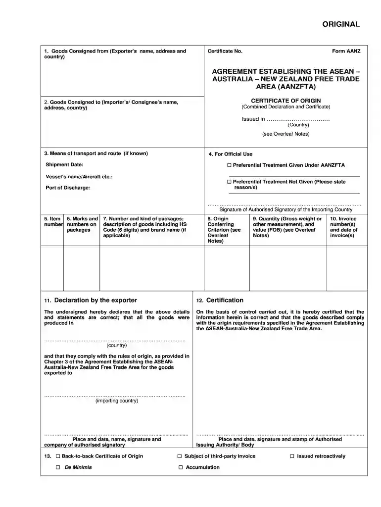 form aanz Preview on Page 1