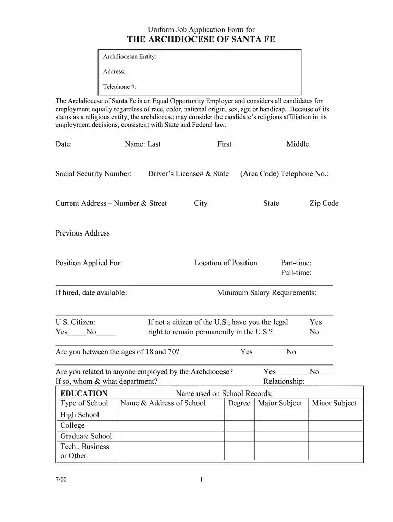 job form fe fill Preview on Page 1