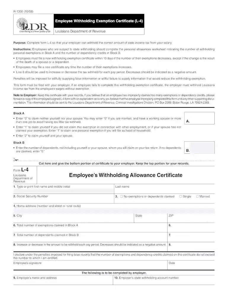 l4 form Preview on Page 1