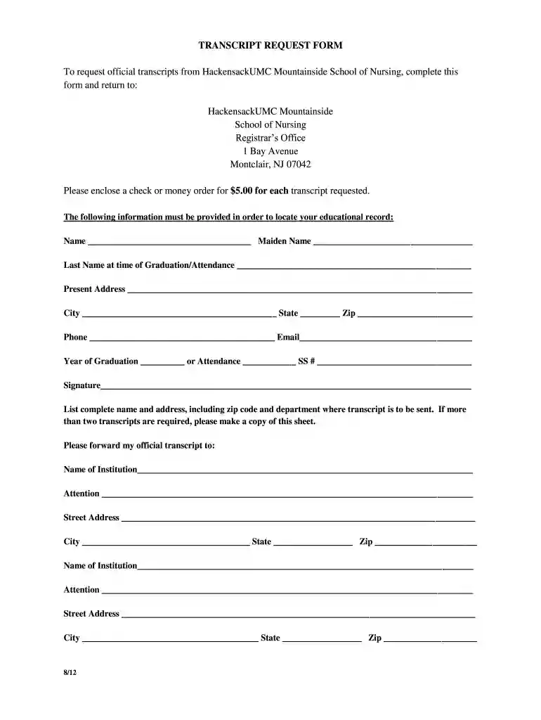 mountainside hospital school of nursing Preview on Page 1