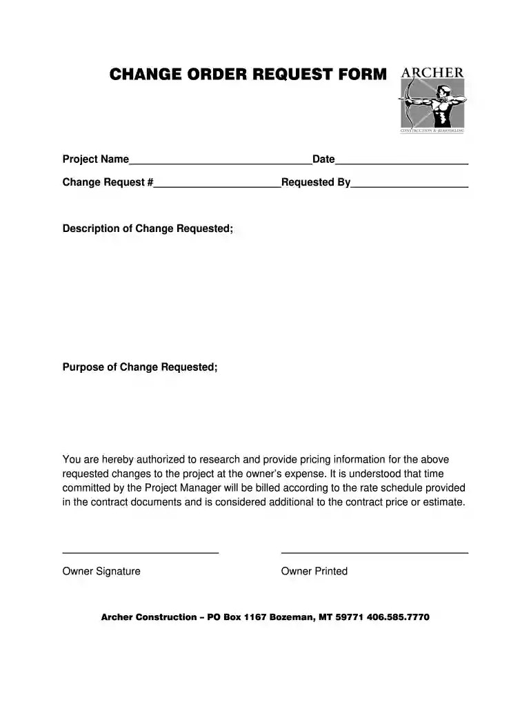 change order construction Preview on Page 1