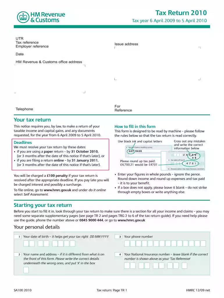 what does a sa100 look like Preview on Page 1