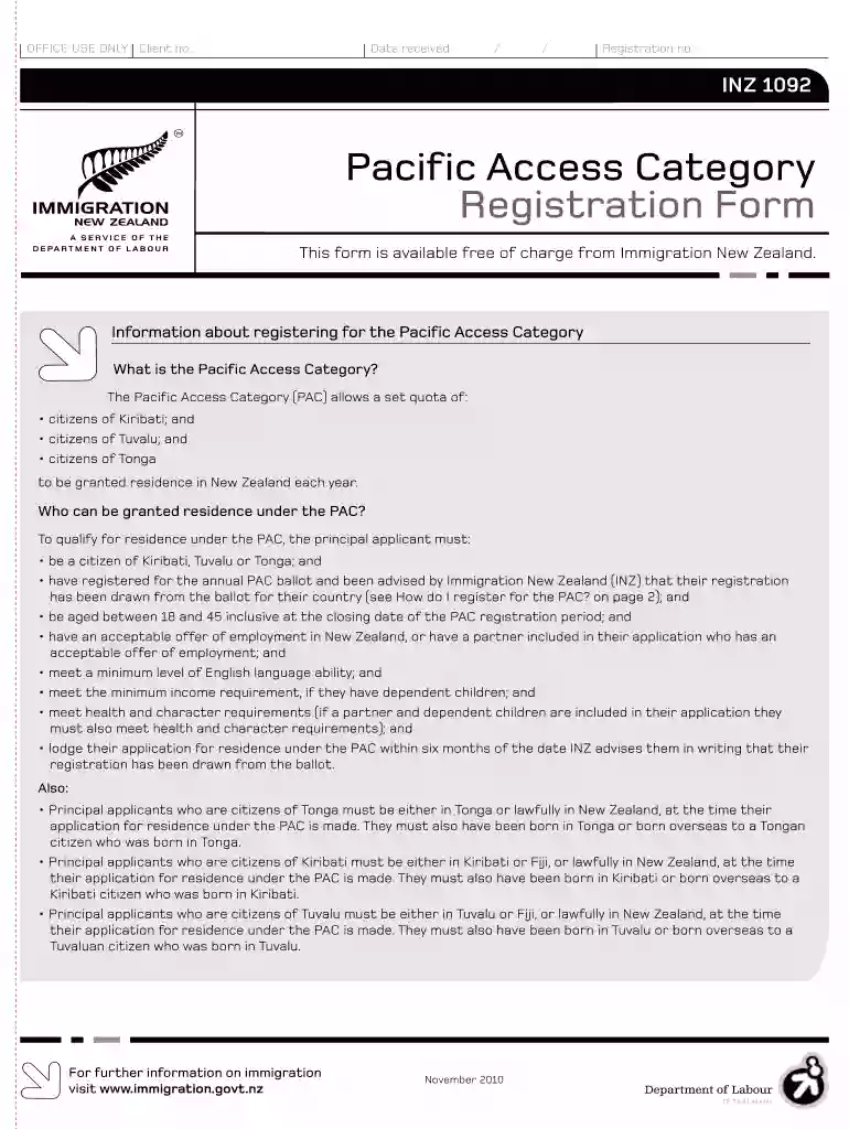 form 1092 Preview on Page 1