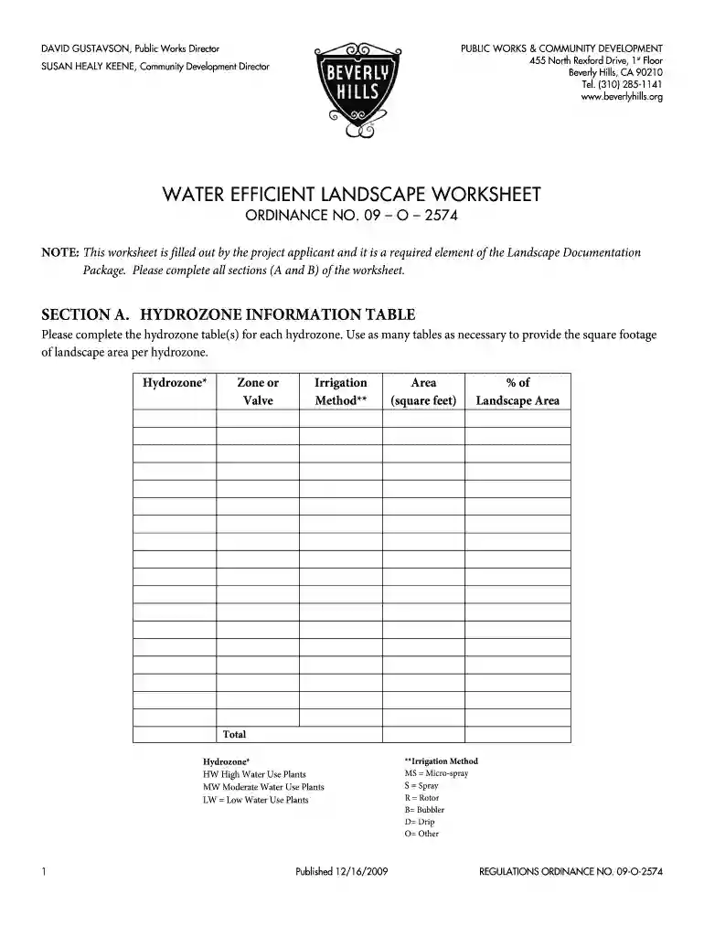 efficient landscape worksheet Preview on Page 1
