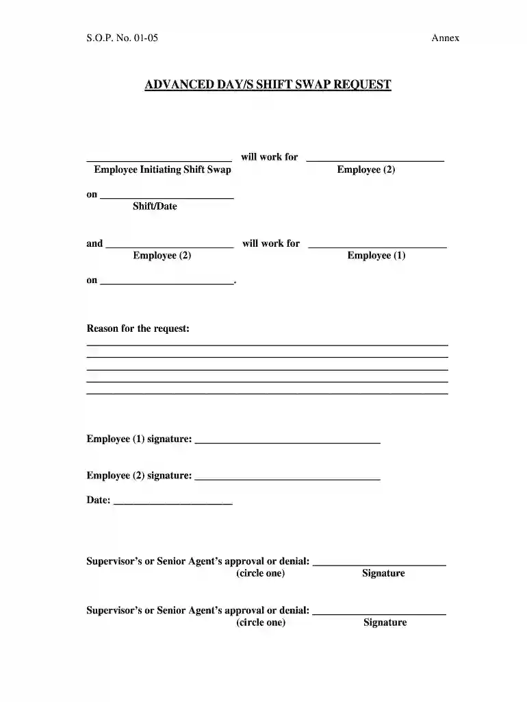 shift change report template Preview on Page 1