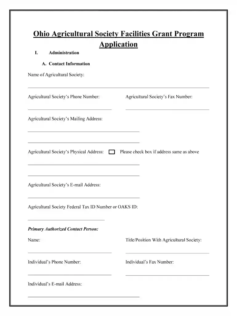 agricultural society grant Preview on Page 1