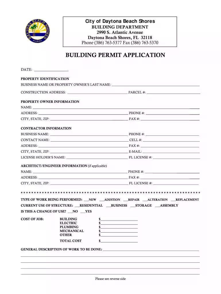 city of daytona building department Preview on Page 1