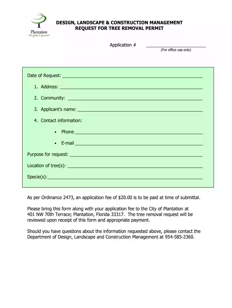 plantation permit search Preview on Page 1