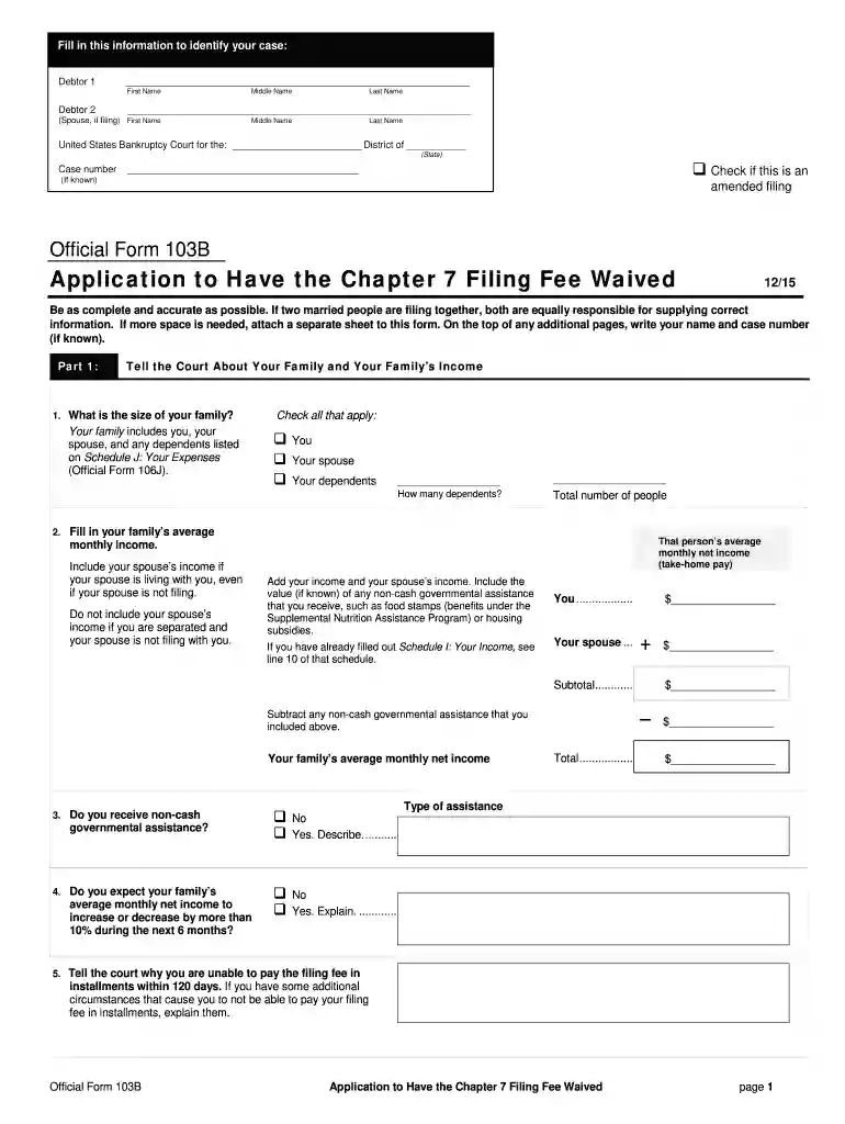 form 103b Preview on Page 1