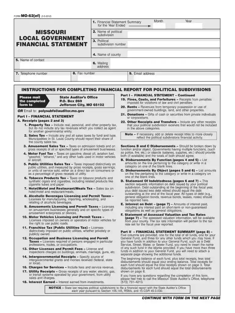 missouri state auditor qualifications Preview on Page 1