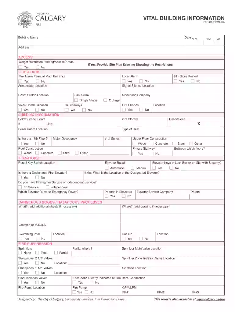 vital information form Preview on Page 1