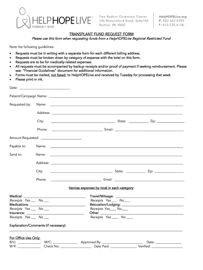 help hope live application Preview on Page 1