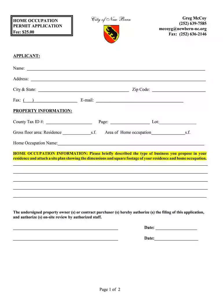 city of new bern building permits Preview on Page 1