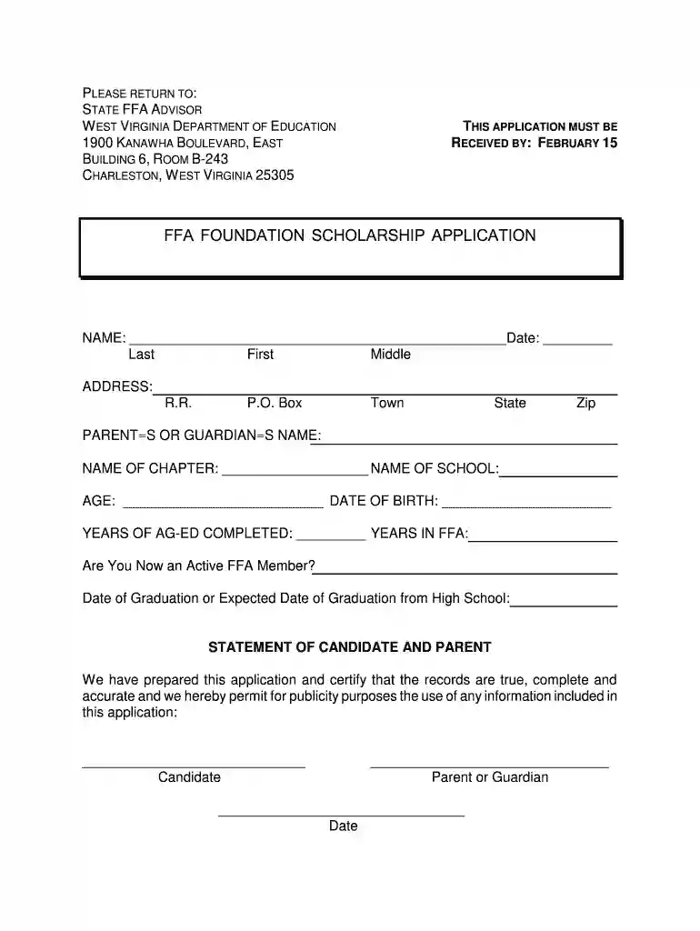 west virginia scholarships Preview on Page 1