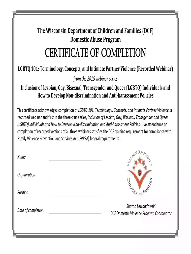 The Wisconsin Coalition Against Domestic Violence Preview on Page 1