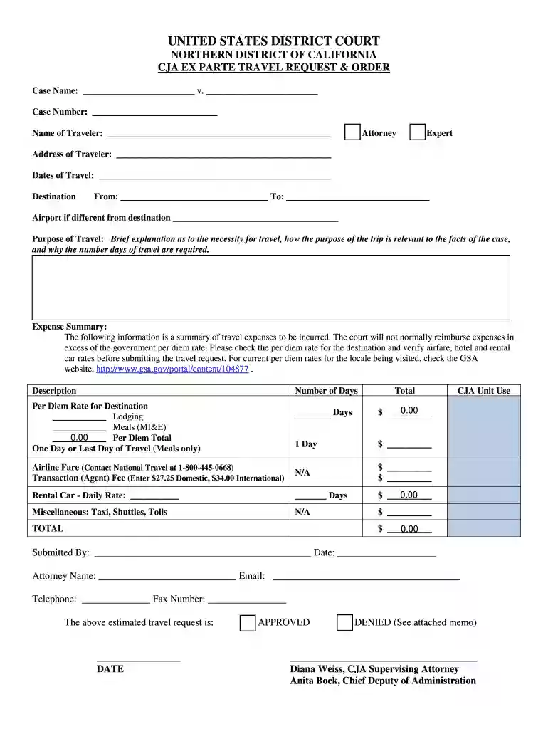 travel order sample Preview on Page 1