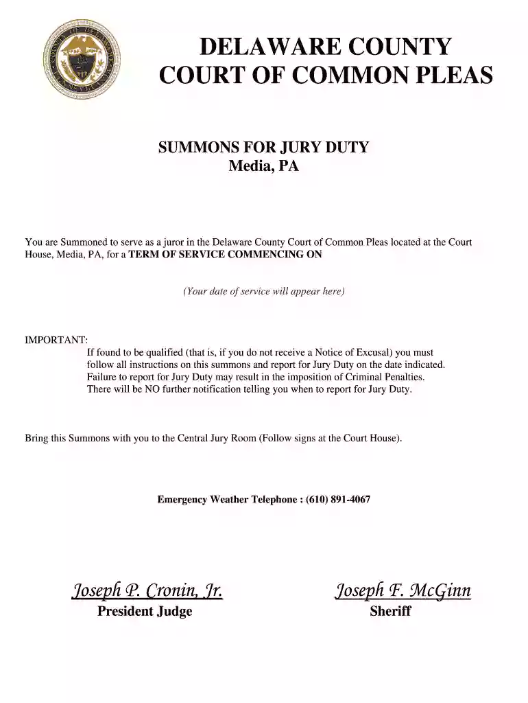 pa jury duty questionnaire Preview on Page 1