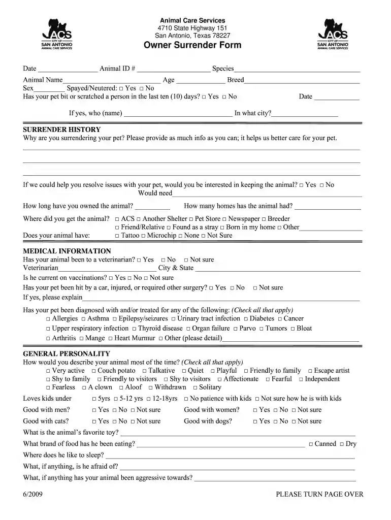 san antonio pets alive surrender Preview on Page 1