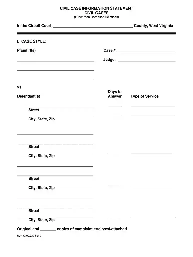 west virginia statement Preview on Page 1